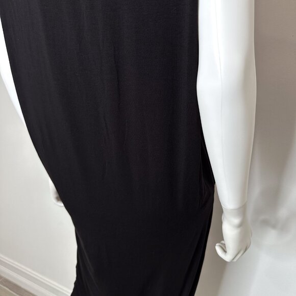 Halston Heritage Sleeveless Casual Tank Midi Dress in Black Women's Size M - Picture 11 of 14